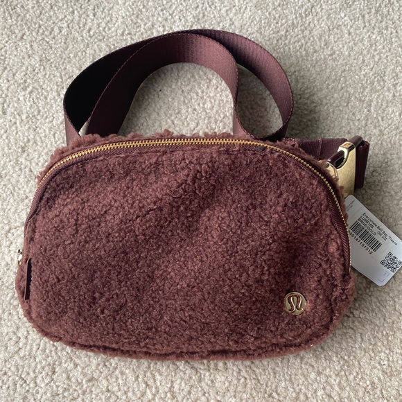 Lululemon Everywhere belt bag brown earth gold fleece 1L nwt - Picture 1 of 7